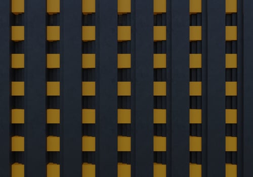 blue vertical geometric pattern architectural with yellow horizontal line background wallpaper with concrete texture photo