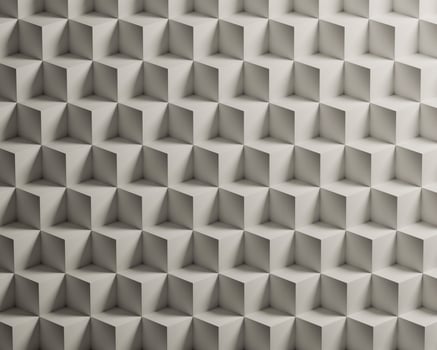 3d diagonal white cube pattern geometry background wallpaper with light effect photo