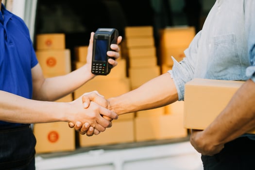 Business woman start up small business entrepreneur SME success .freelance woman working at home with Online Parcel delivery. SME and packaging deliveryconcept photo