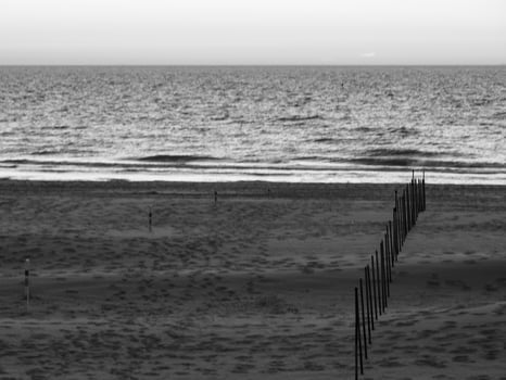 De Haan at the north sea in Belgium photo