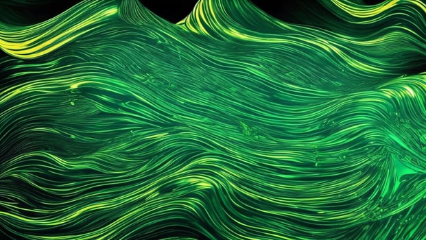 The emerald green water with golden sand, luxury and mystery concept photo