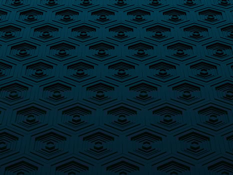 High tech black and blue hexagons background photo