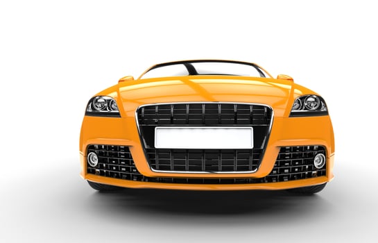 Yellow Car Extreme Close Up photo