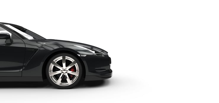 Black Sports Car Side photo