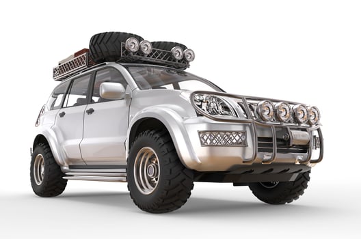 Silver 4wd big SUV photo