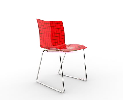 Red Plastic Chair photo