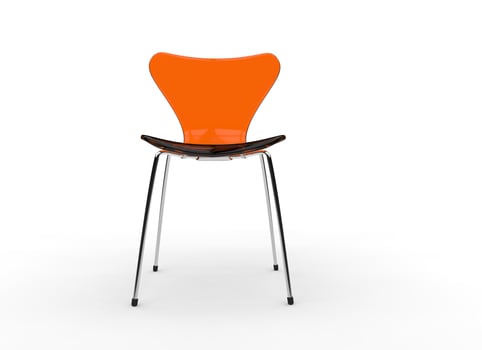 Orange Transparent Chair photo