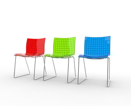 Row Of Waiting Room Chairs photo