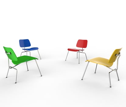 Four Color Chairs photo