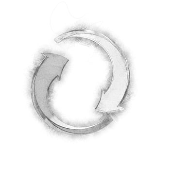 Circle arrows - sketch photo
