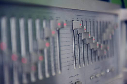 Record player mixer for DJ equipment photo