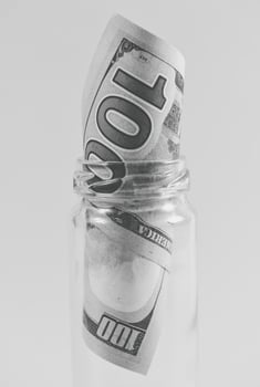 American dollar bill, saving concept photo