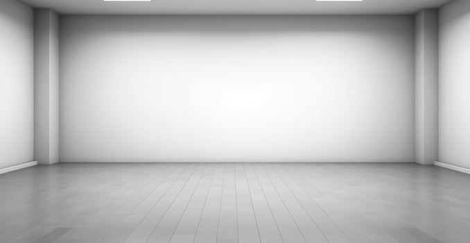 Large spacious photo studio, gray studio for design and advertising - image