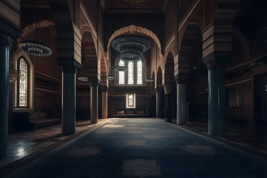 classic mosque interior , photo