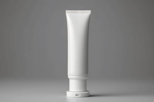 Mock-up tube of white cream insulated. photo