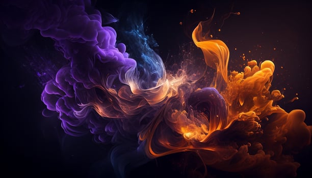 Dark smoke abstract space wallpaper background, photo