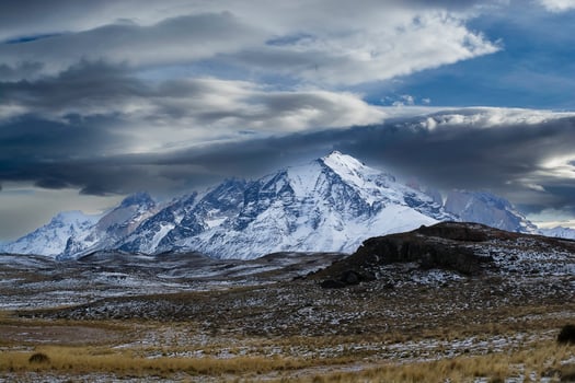 Mountain landscape environment, Torres del Paine National Park, Patagonia, Chile. photo
