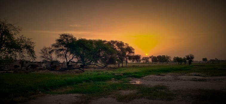 Village Sunsets Scene photo