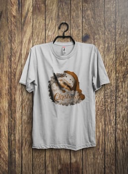 Christmas Santa Claus shirt Design. photo