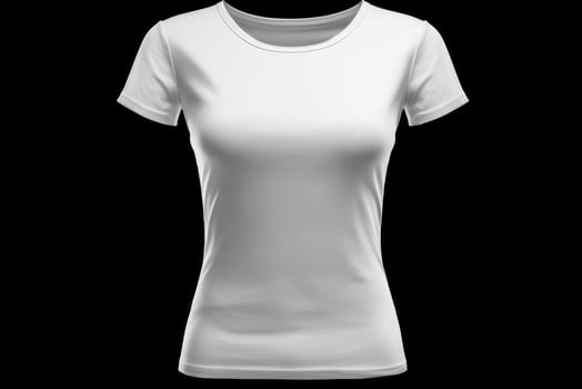 Men's blank white t-shirt template. photo