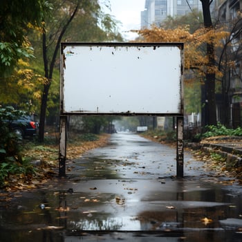 Sign Board Mockup photo