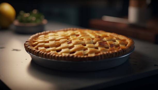 Freshly baked homemade sweet pies, gourmet desserts for indulgence generated by AI photo