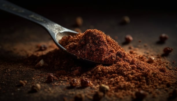 Freshly brewed gourmet coffee, rich in caffeine and scented spice generated by AI photo
