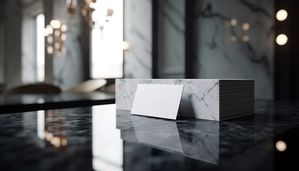 Modern office design with empty desk and clean flooring generated by AI photo