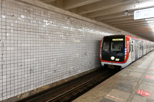 Polezhayevskaya Metro Station - Moscow, Russia photo