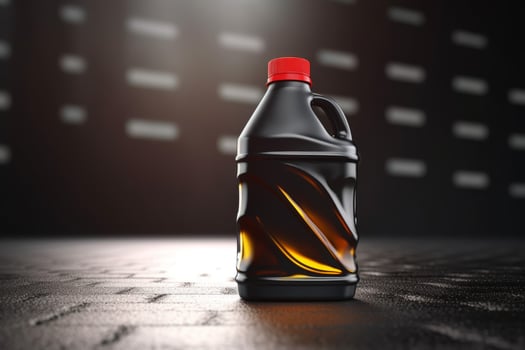 Motor oil canister. Generate Ai photo
