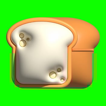 3D Cake Assets Design with Greenscreen Background photo