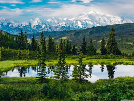 Alaska's beautiful landscape and amazing, nature view, for anyone who feels like escaping Here, are some mountains, which make our earth beautiful, Mountain landscape, nature background photo