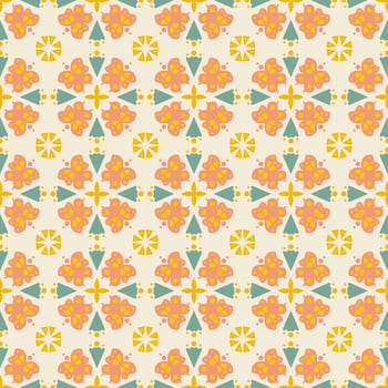 Nature Seamless Pattern Garden Floral Background Damask Art photo