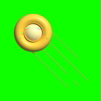 3D Galaxy Planet Assets with Greenscreen Background photo