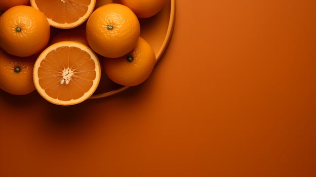 Orange on Orange Background photo