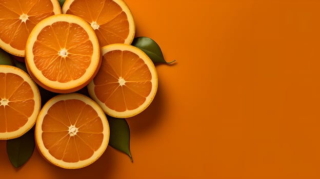 Orange on Orange Background photo