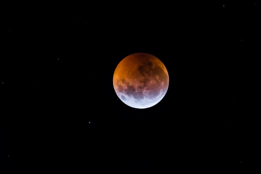Blood moon, eclipse seen from, La Pampa,January 21, 2019   Argentina photo