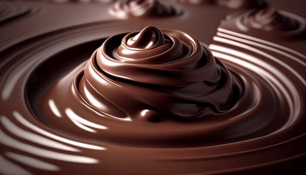 A closeup of encounter with tempting chocolate, photo