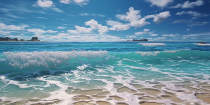 Ocean water beach background. photo