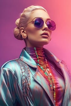 Photo portrait of a fashion women
