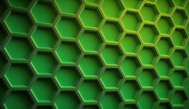 Geometric shape abstract green background. photo