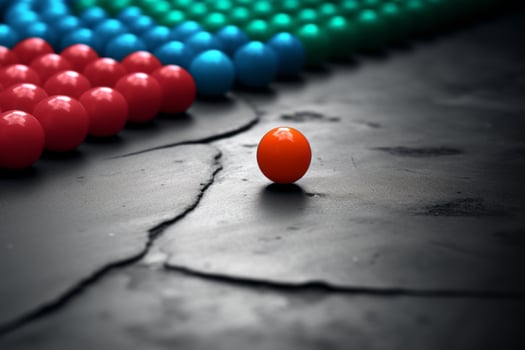 Diversity and Inclusion concept in urban, creative, rebel, minimalistic. photo