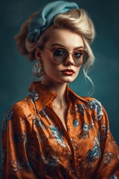 Photo portrait of a fashion women