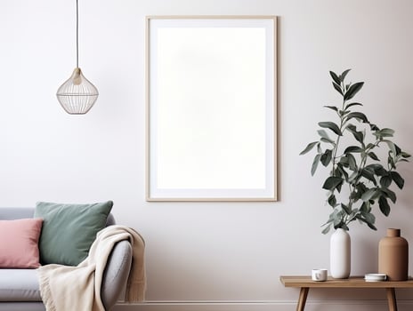 Modern Gallery Wall Poster Frames Mockup illustration photo