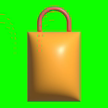 3D Kitchen Set Elements Assets with Greenscreen Background photo