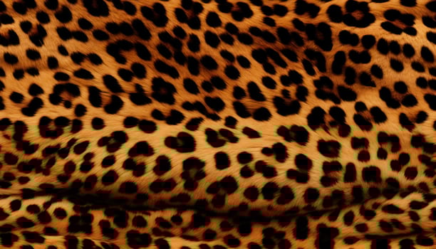 Seamless pattern of leopard fur texture illustration background. photo