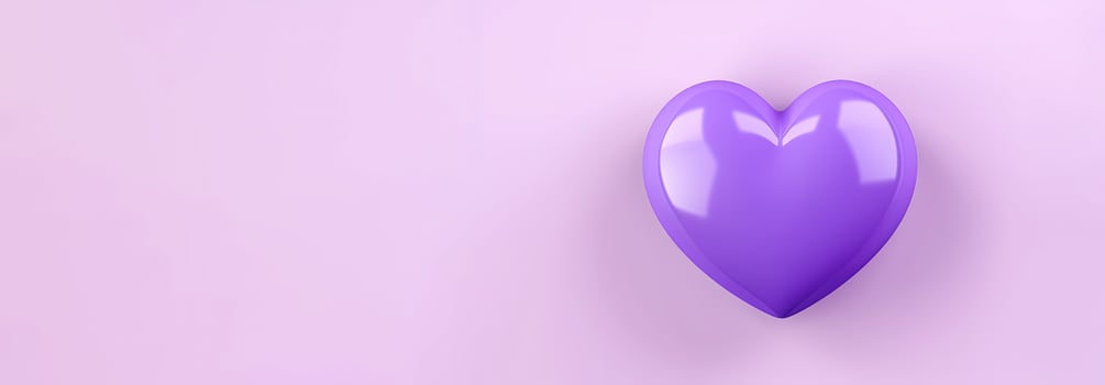 valentines day banner with heart background copy space photo