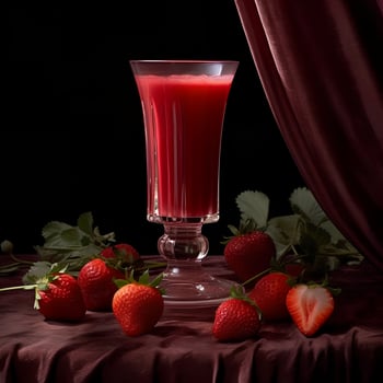 Strawberry Juice aesthetic photo