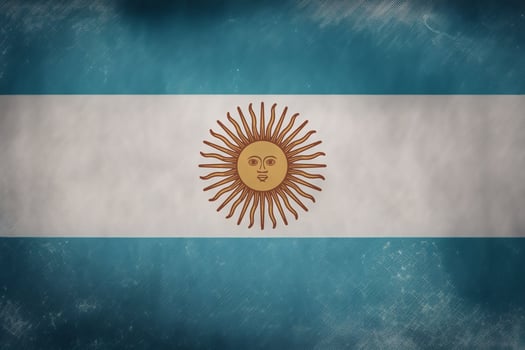 grunge style argentina flag background photo