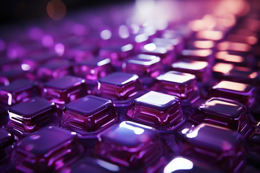 Futuristic glowing ultra purple hexagonal or honeycomb background. photo